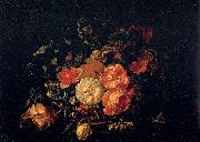 Rachel Ruysch Basket of Flowers oil